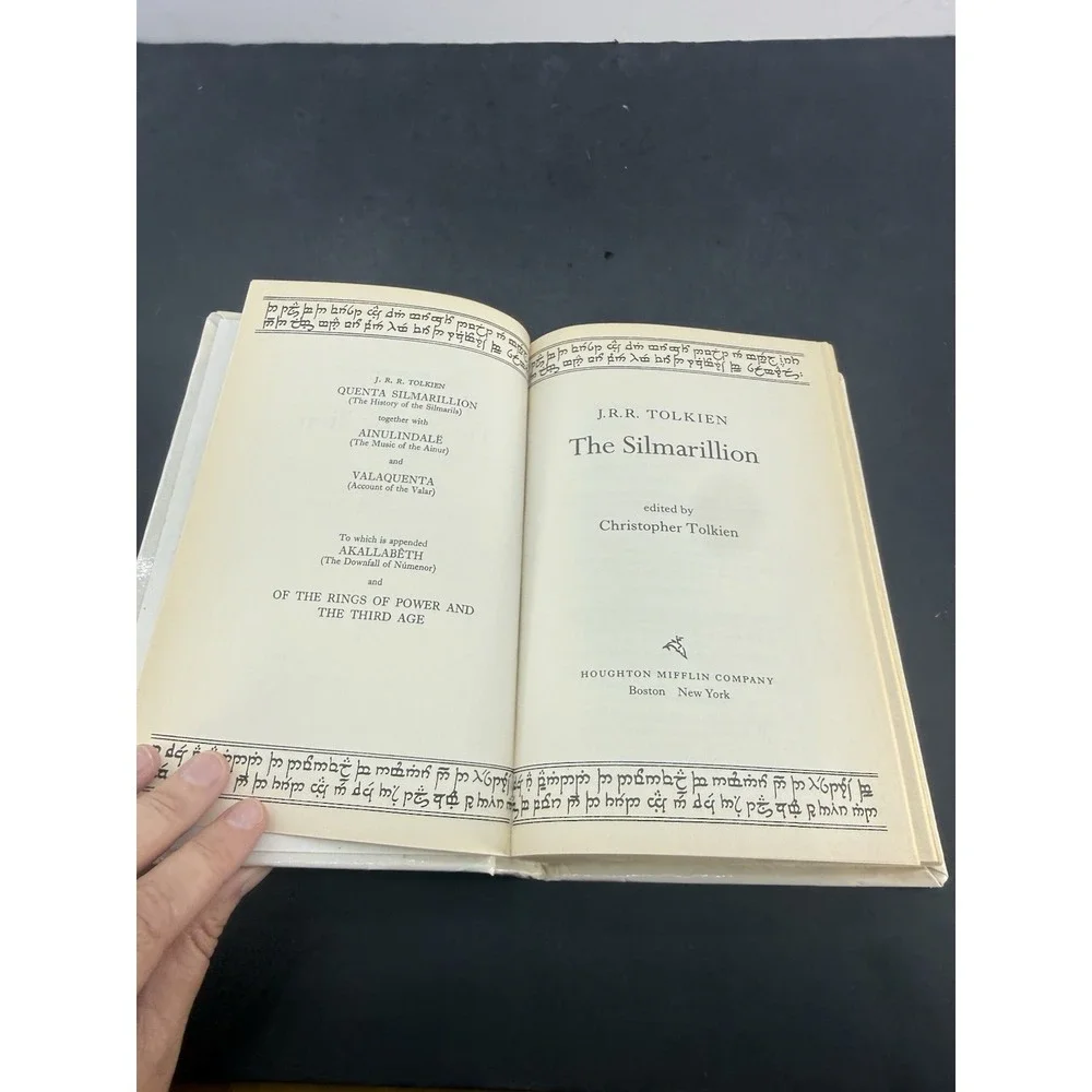 J.R.R. Tolkien The Silmarillion Second Edition Hardcover by Christopher Tolkien